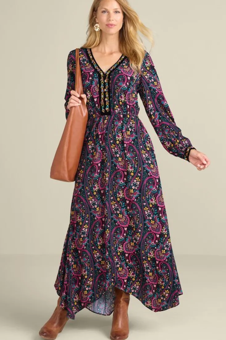 Clearance Soft Surroundings Meena Maxi Dress PaisleyGardenMulti