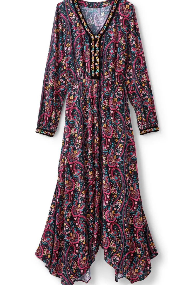 Clearance Soft Surroundings Meena Maxi Dress PaisleyGardenMulti
