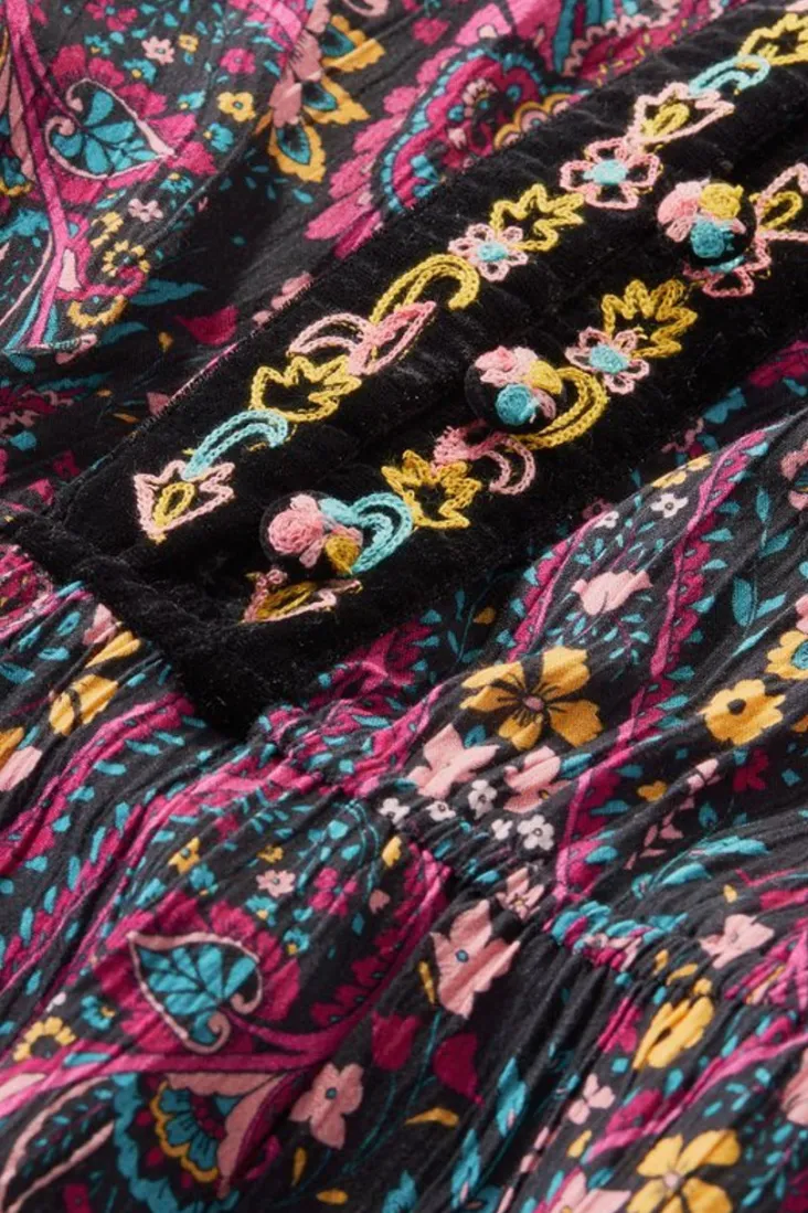 Clearance Soft Surroundings Meena Maxi Dress PaisleyGardenMulti