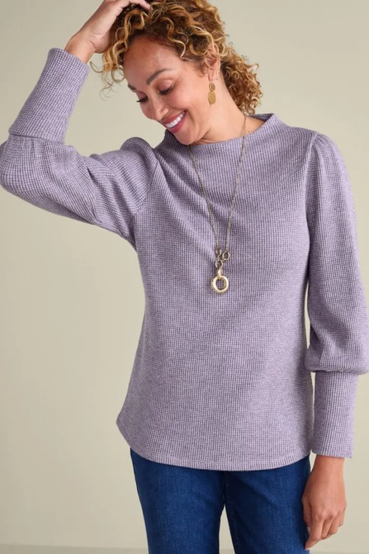 Sale Soft Surroundings Melina Waffle Pullover