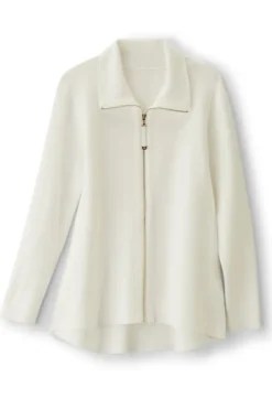 New Soft Surroundings Meria Zip Cardi