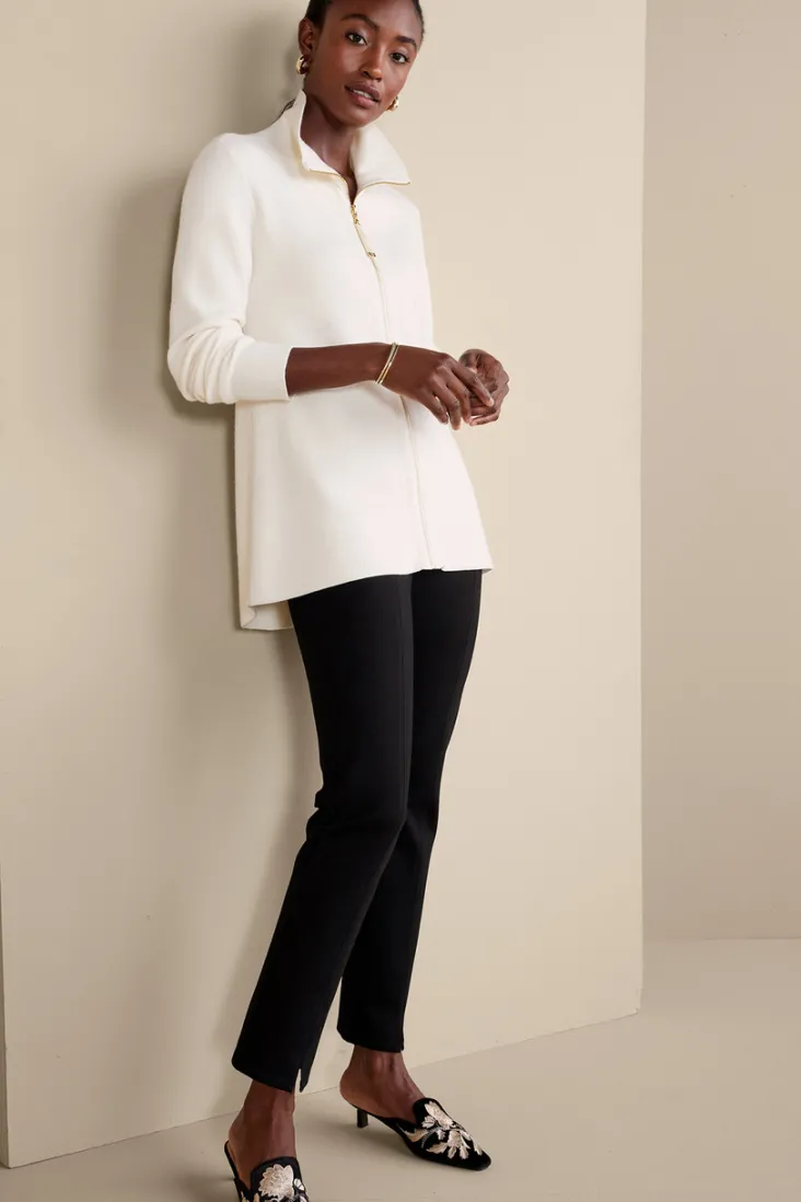 New Soft Surroundings Meria Zip Cardi