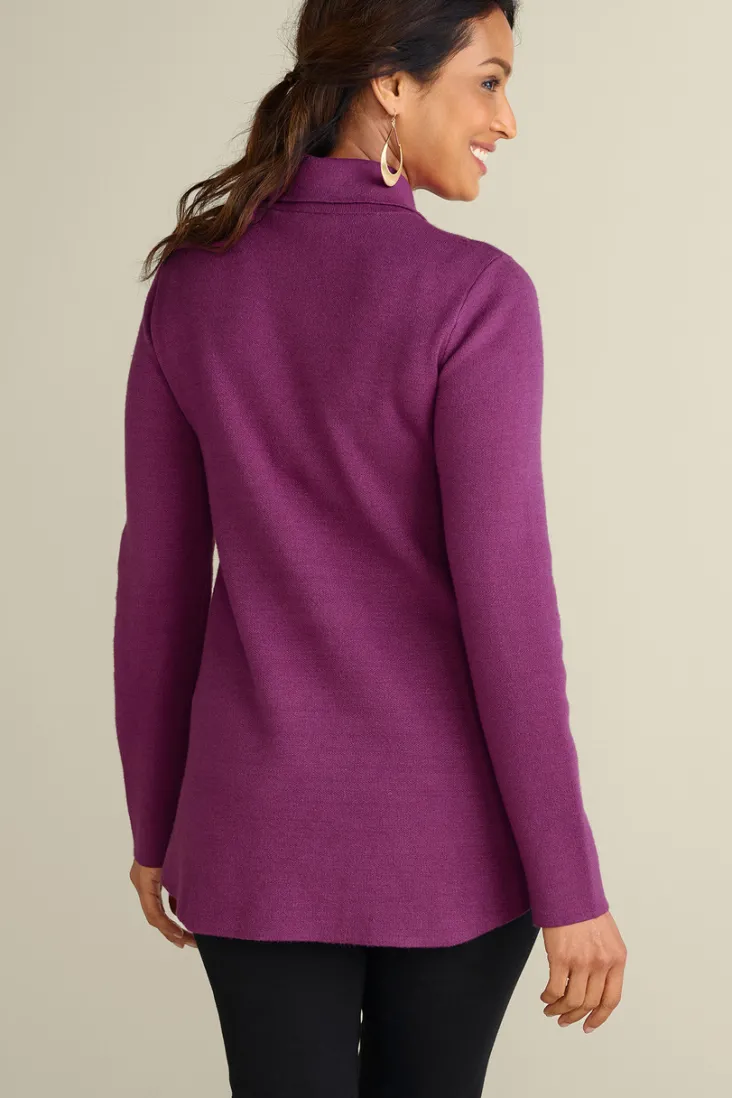 New Soft Surroundings Meria Zip Cardi