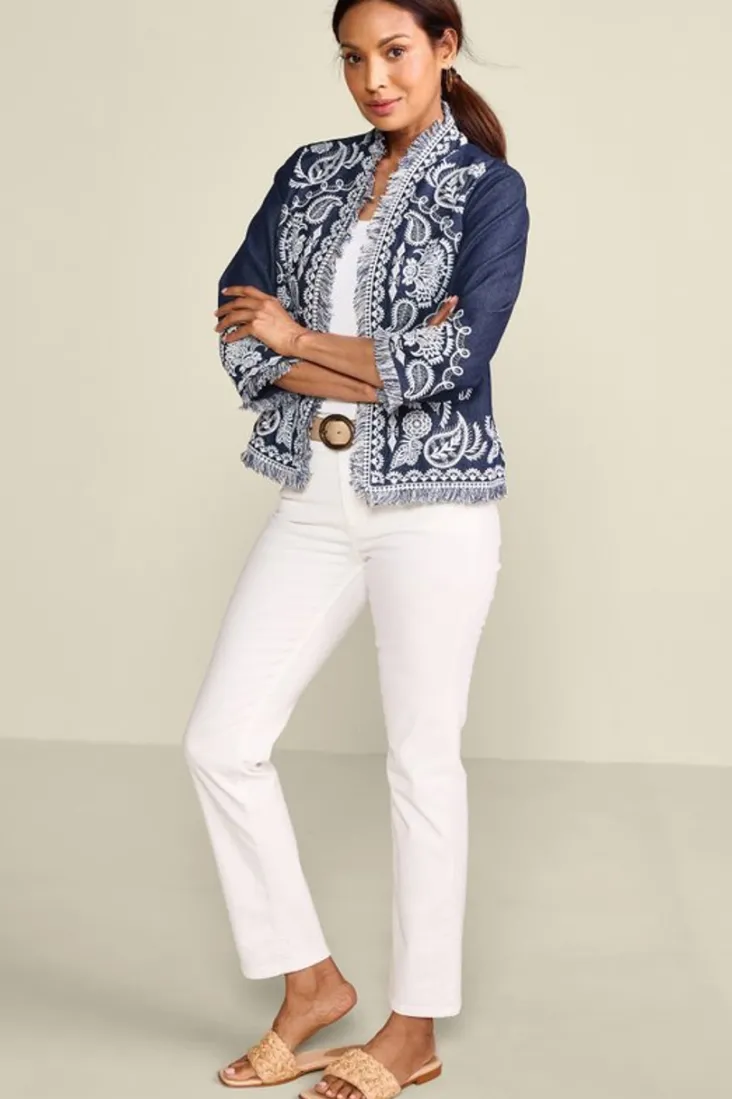 Online Soft Surroundings Mesaria Jacket DenimBlue