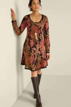 Outlet Soft Surroundings Nelia Jacquard Sweater Dress SavannahGarden