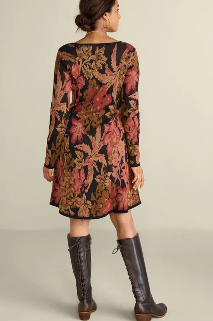 Outlet Soft Surroundings Nelia Jacquard Sweater Dress SavannahGarden