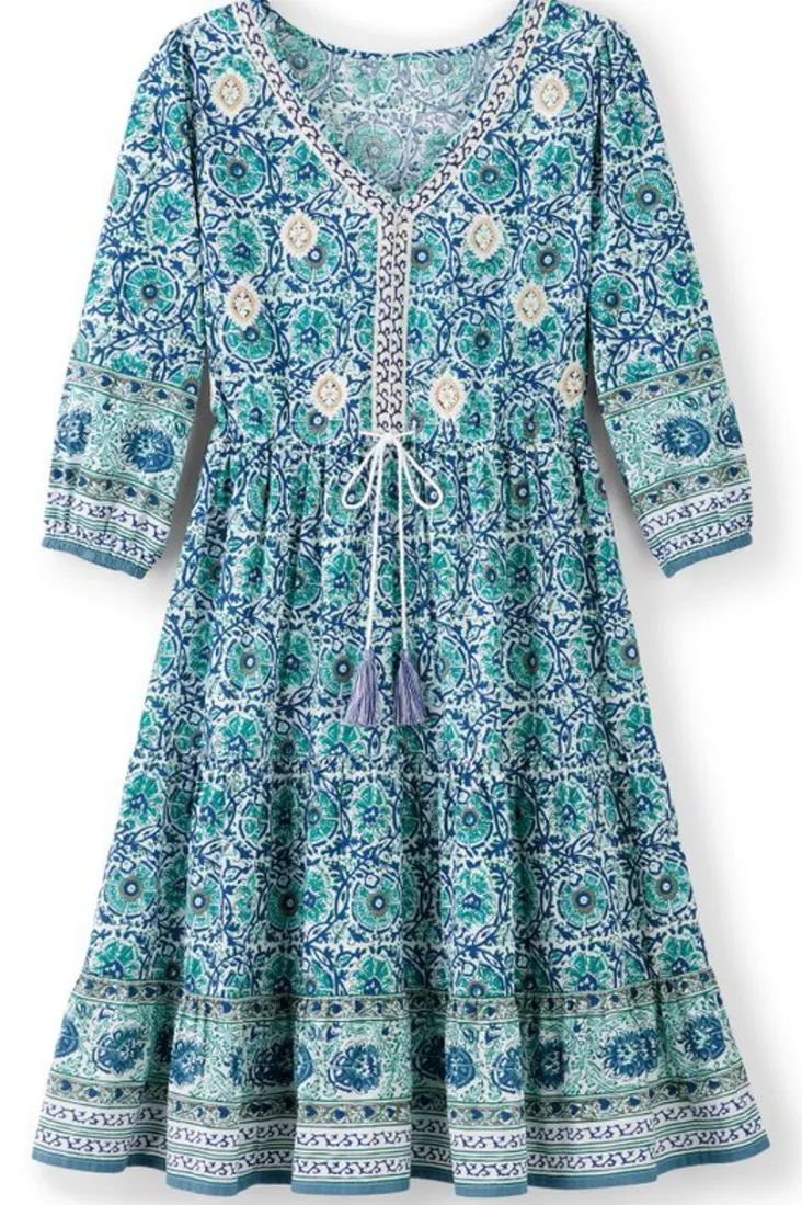 New Soft Surroundings Nerissa Dress AbstractFloral
