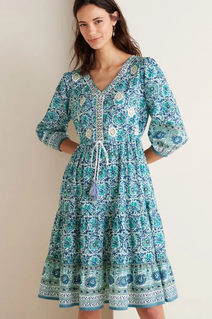 New Soft Surroundings Nerissa Dress AbstractFloral