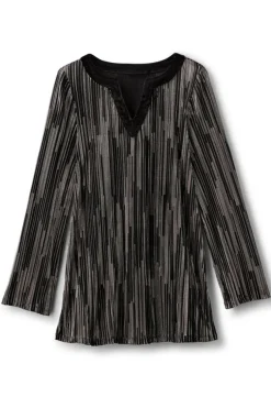 Discount Soft Surroundings Nevelle Tunic BlackLurexKnit