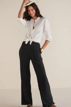 Best Soft Surroundings Oceo Gauze Wide-Leg Pants