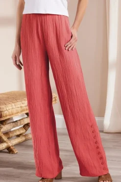 Best Soft Surroundings Oceo Gauze Wide-Leg Pants