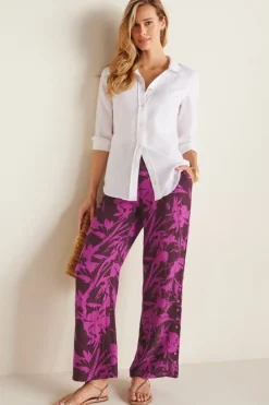 Best Soft Surroundings Oceo Gauze Wide-Leg Pants