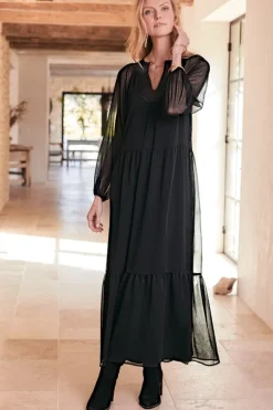 Soft Surroundings Olga Dress Black