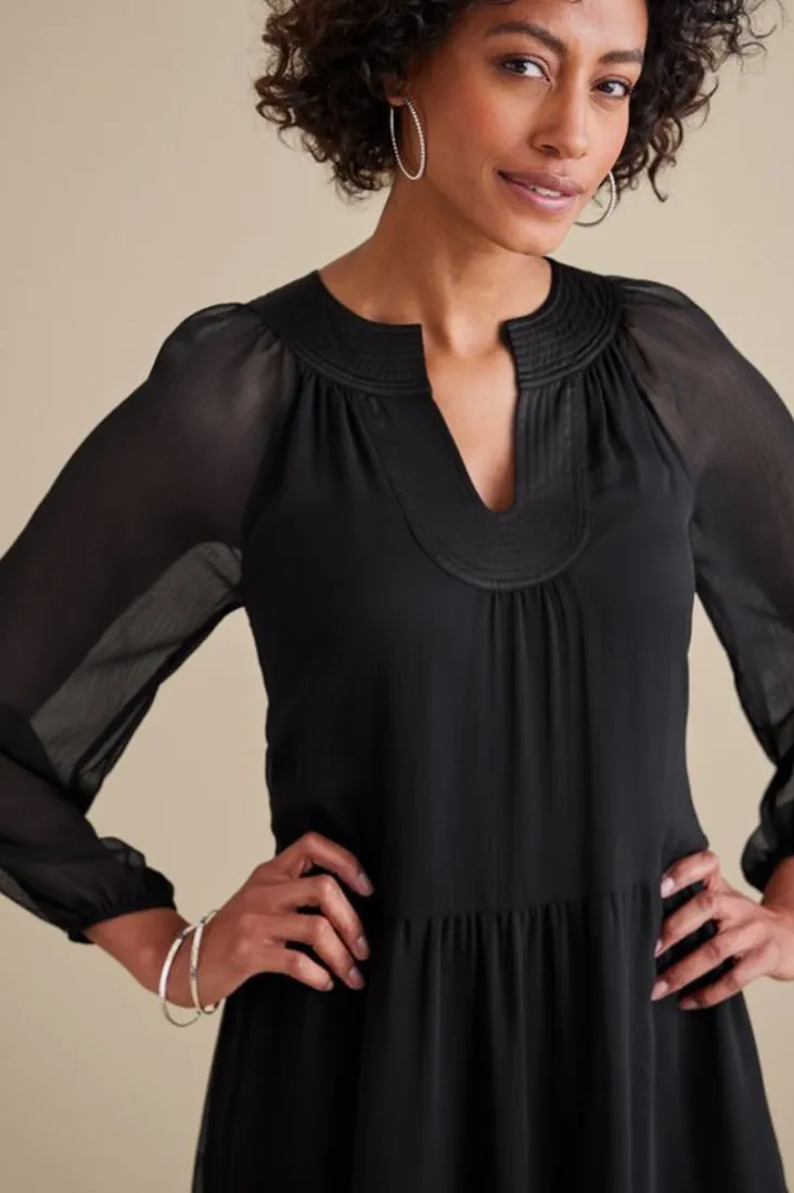 Soft Surroundings Olga Dress Black