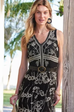 Outlet Soft Surroundings Olivia Maxi Dress Black