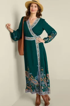 New Soft Surroundings Parry Maxi Dress TuscanScarf