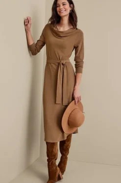 Sale Soft Surroundings Paula Dress CocoaBrown