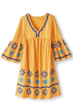 Clearance Soft Surroundings Petra Short Dress GoldenGlow