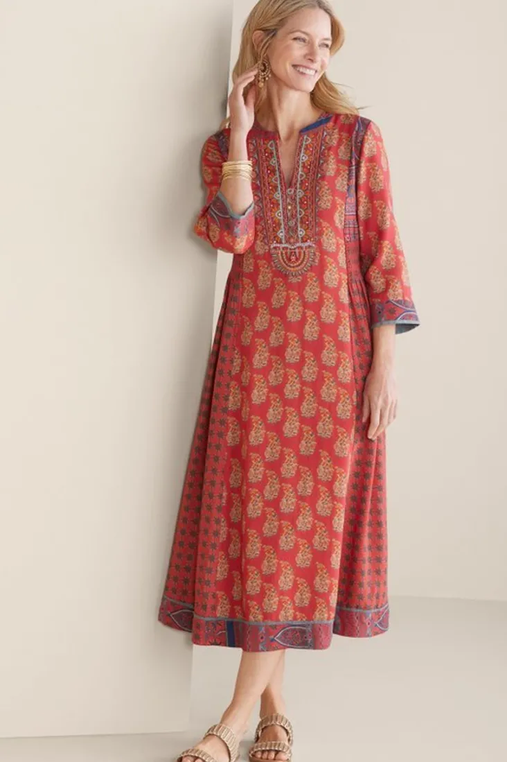 Soft Surroundings Phoenix Dress Red