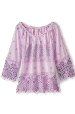 Clearance Soft Surroundings Pilar Off The Shoulder Top OrchidBloom