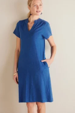 Hot Soft Surroundings Presley Short Dress Sapphire