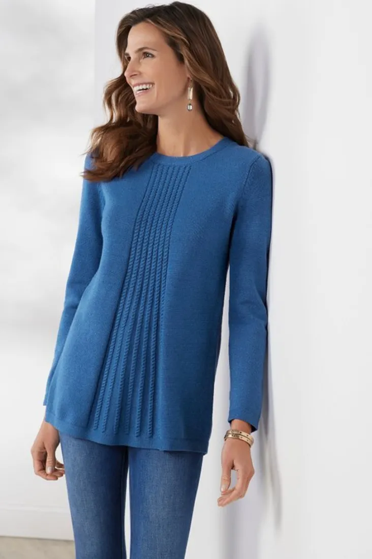 Soft Surroundings Priscilla Pullover Tunic Sweater