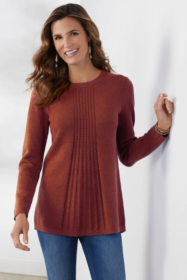 Soft Surroundings Priscilla Pullover Tunic Sweater