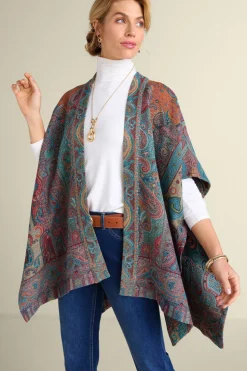 Clearance Soft Surroundings Rhea Woven Kimono Wrap Multi