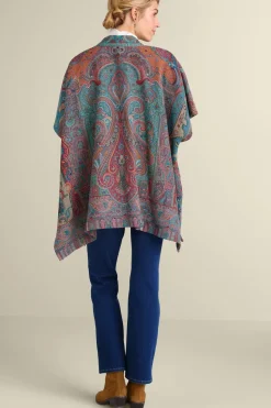 Clearance Soft Surroundings Rhea Woven Kimono Wrap Multi