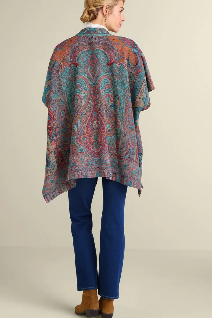 Clearance Soft Surroundings Rhea Woven Kimono Wrap Multi