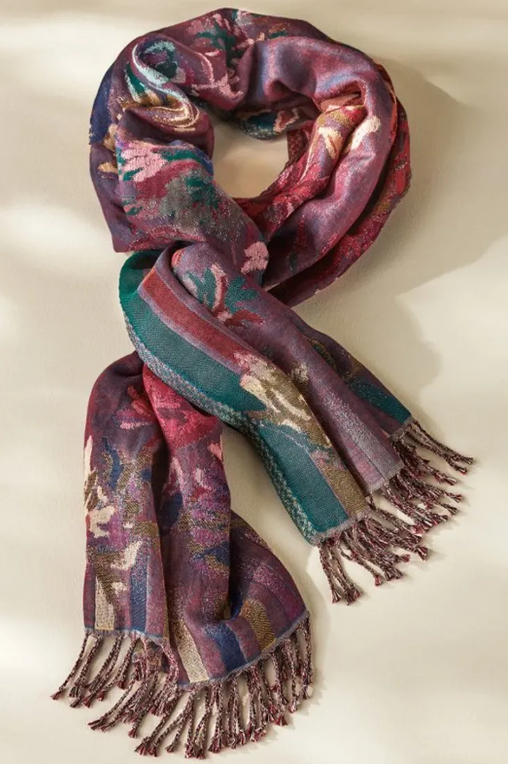 Discount Soft Surroundings Rosy Reversible Scarf Multi