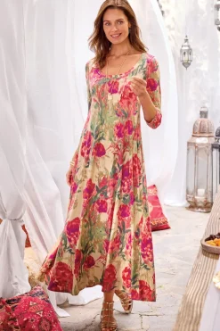 Hot Soft Surroundings Santiago 3/4 Sleeve Dress