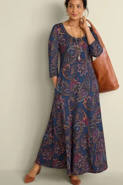 Hot Soft Surroundings Santiago 3/4 Sleeve Dress