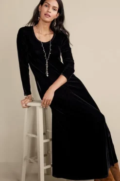 Outlet Soft Surroundings Santiago Stretch Velvet Dress
