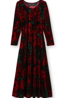 Outlet Soft Surroundings Santiago Stretch Velvet Dress