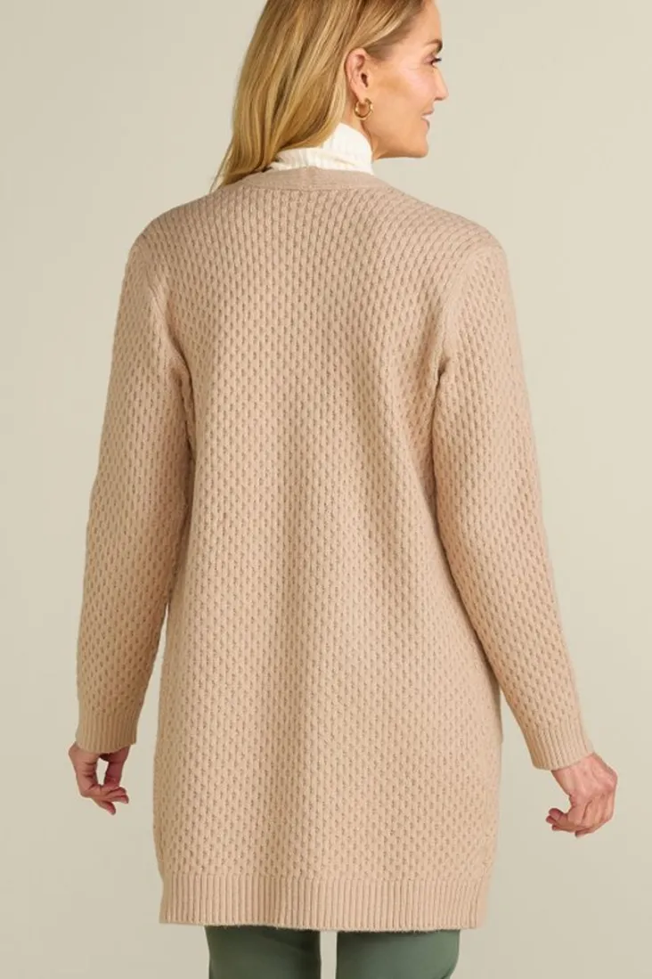 Soft Surroundings Scarlett Long Cardigan SandMulti