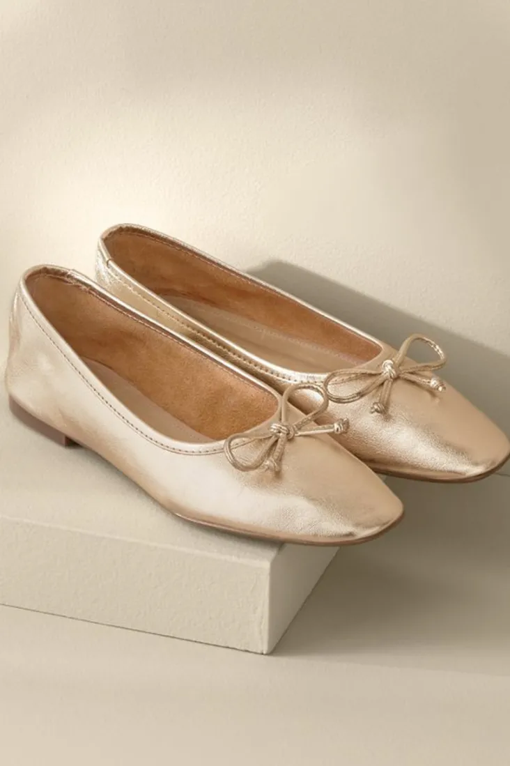 Discount Soft Surroundings Schutz Arissa Bow Ballet Flat