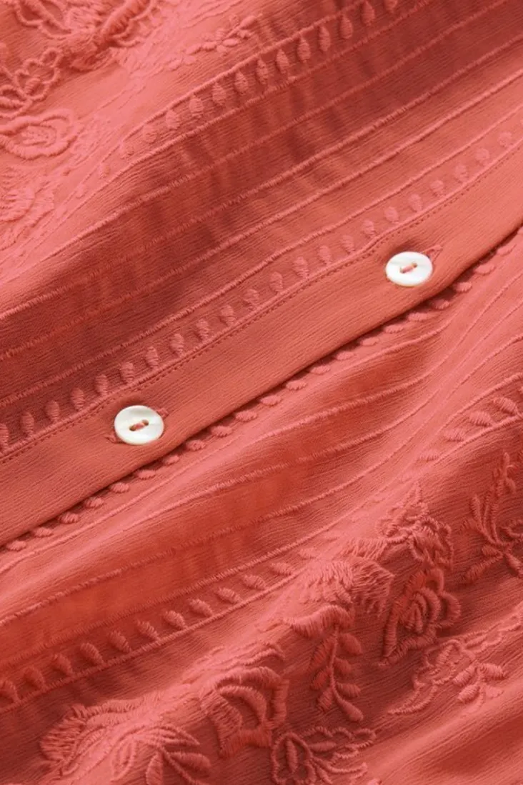 Best Soft Surroundings Serafine Embroidered Tunic ApricotBrandy