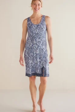 Hot Soft Surroundings Serenity Bamboo Shelf Bra Sleep Dress