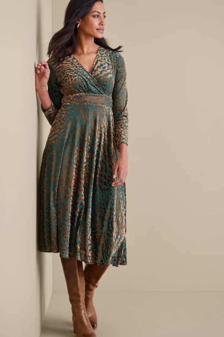 Sale Soft Surroundings Shae Dress MultiAnimal