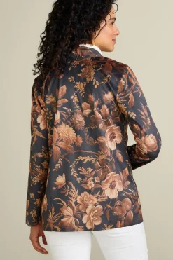 New Soft Surroundings Shape Drape Faux Suede Jacket