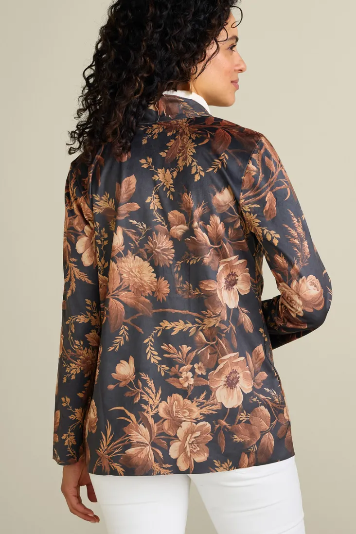 New Soft Surroundings Shape Drape Faux Suede Jacket