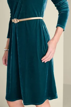 Soft Surroundings Short Santiago Velvet Dress