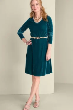 Soft Surroundings Short Santiago Velvet Dress
