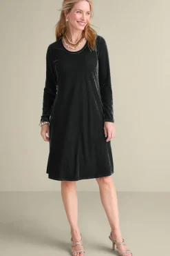 Soft Surroundings Short Santiago Velvet Dress