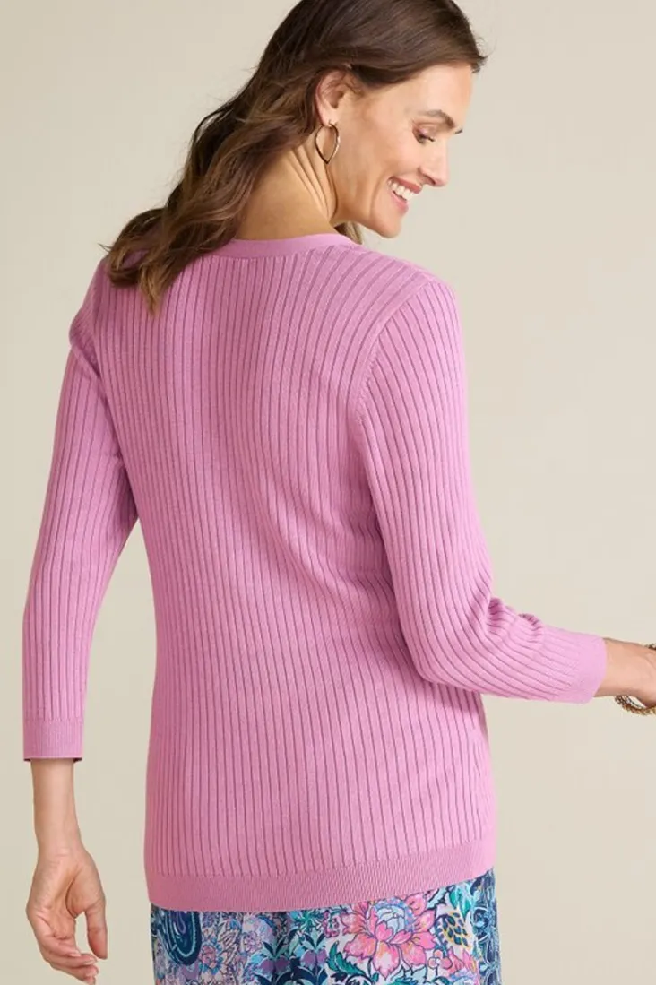 Hot Soft Surroundings Soft Essential Ribbed Linnie Sweater