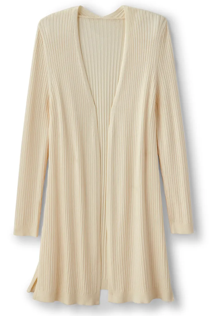 Best Soft Surroundings Soft Essential Ribbed Long Cardi