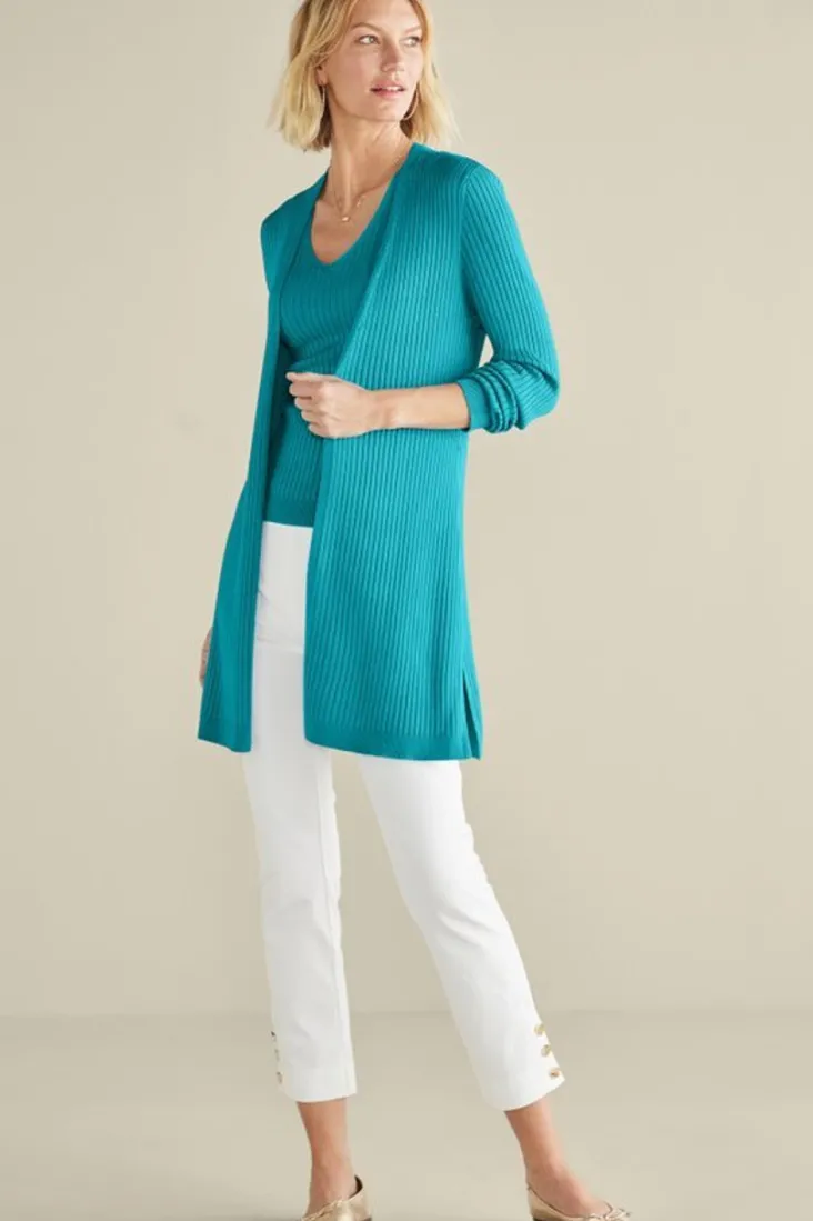 Best Soft Surroundings Soft Essential Ribbed Long Cardi