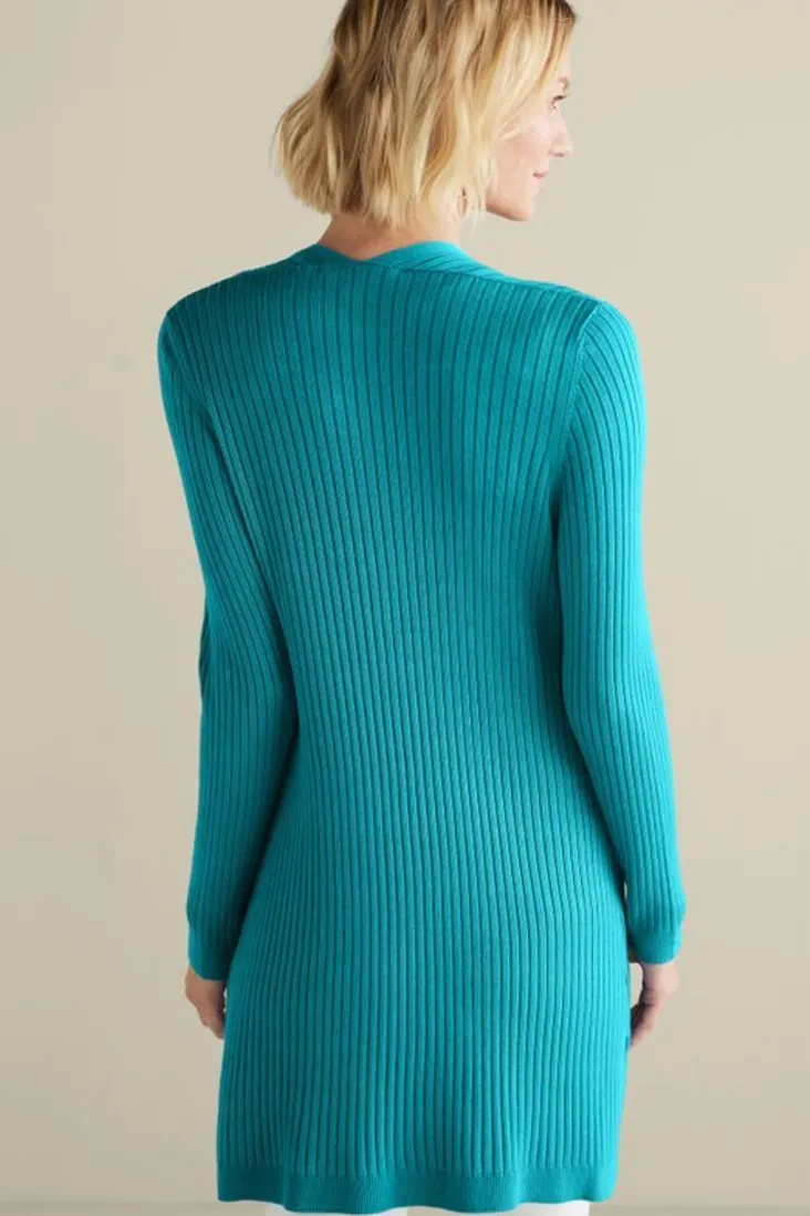 Best Soft Surroundings Soft Essential Ribbed Long Cardi