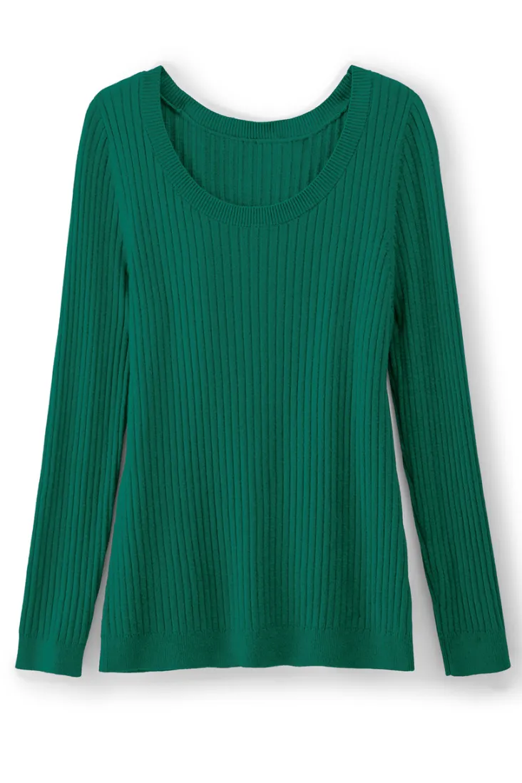 Best Soft Surroundings Soft Essential Ribbed Pullover Sweater